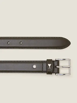 AMI PARIS | Cinturón de cuero PARIS | olive